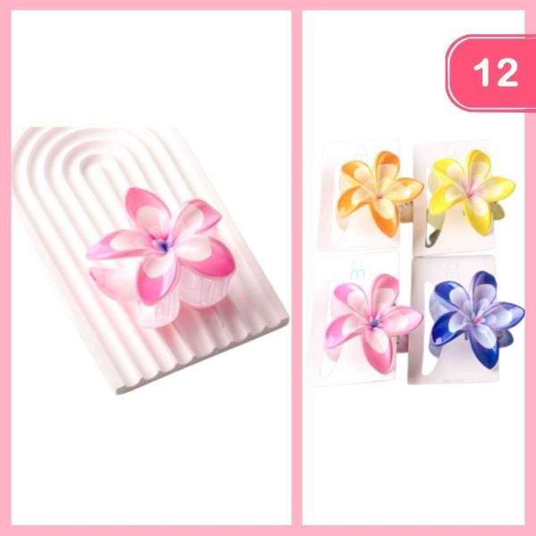 LAYER PAINTED PLUMERIA CLAW CLIP (12 UNITS)