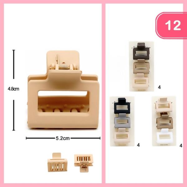 HAIR CLAW CLIP (12 UNITS)