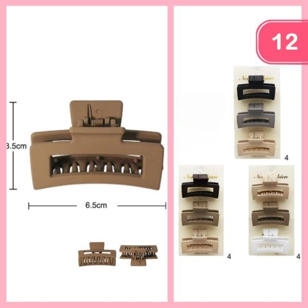 HAIR CLAW CLIP (12 UNITS)