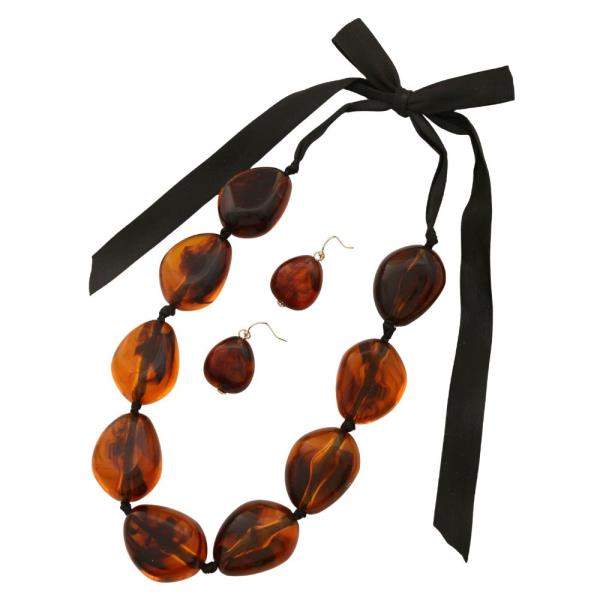 ACETATE BEAD NECKLACE