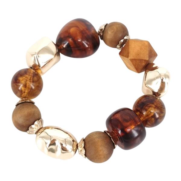 ACETATE BEADED BRACELET