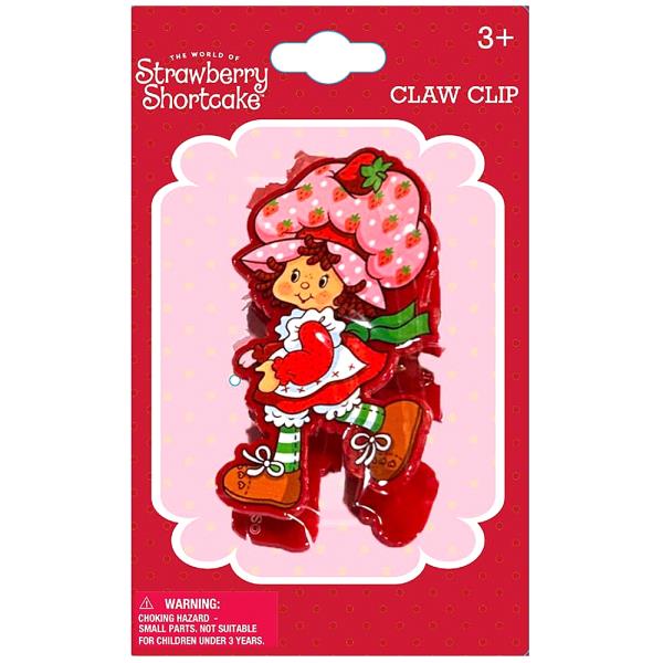 STRAWBERRY SHORTCAKE CHARACTER SHAPED HAIR CLAW CLIP