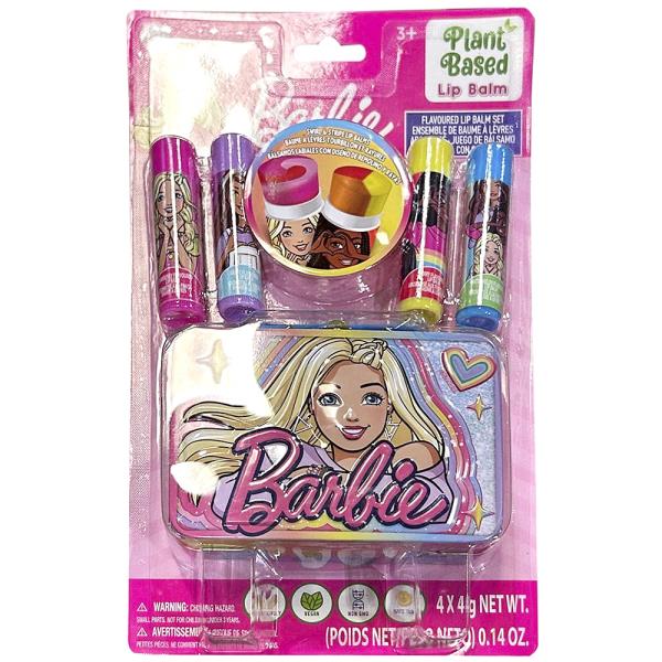 BARBIE 4PC LIP BALM WITH TIN