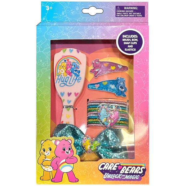 CARE BEARS BRUSH AND HAIR ACCESSORIES SET