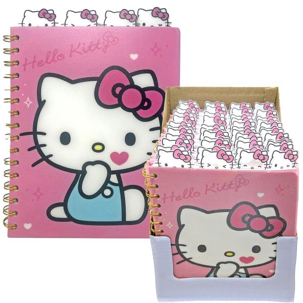 HELLO KITTY 4 TABBED SPIRAL JOURNAL