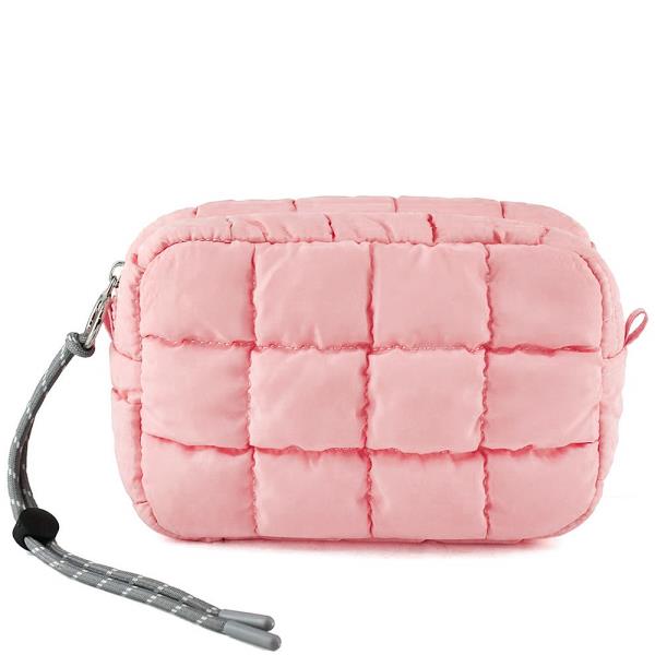 SQUARE CUSHION QUILTED ZIPPER BAG