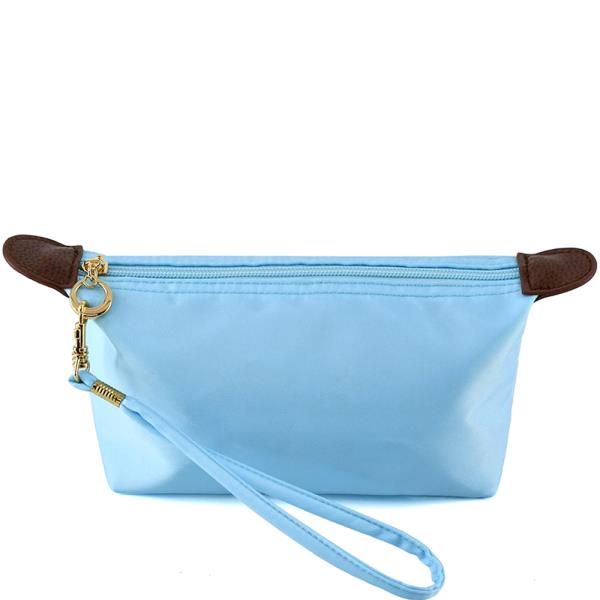 SMOOTH HANDSTRAP ZIPPER CLUTCH BAG