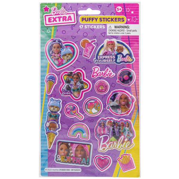 BARBIE PUFFY 17PC STICKERS