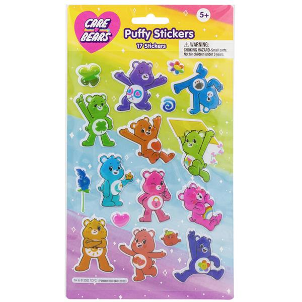 CAREBEARS PUFFY 17PC STICKERS
