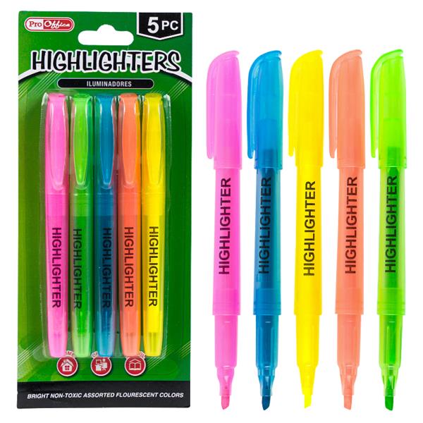 PROFFICE 5PC HIGHLIGHTER MARKER