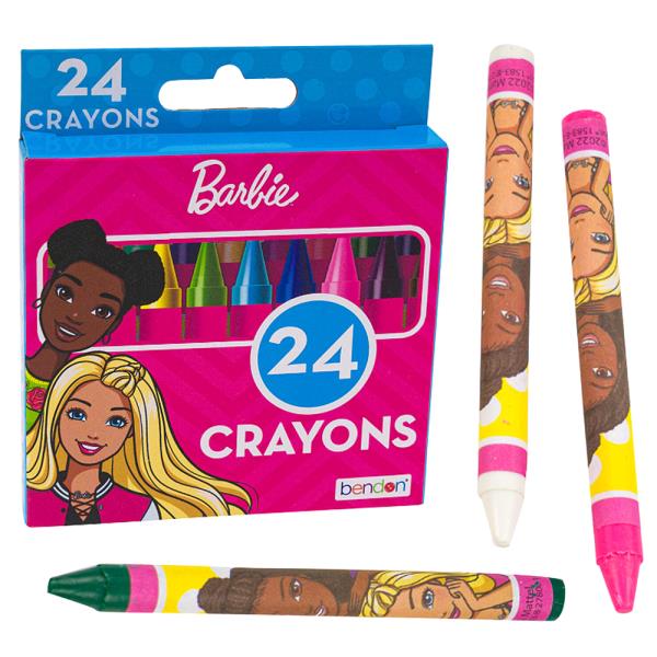 BARBIE 24 CRAYONS