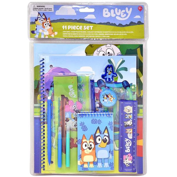 BLUEY 11PC VALUE SET IN BAG WITH HEADER