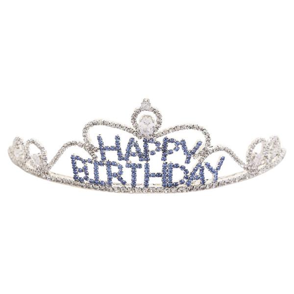 RHINESTONE HAPPY BIRTHDAY CROWN TIARA