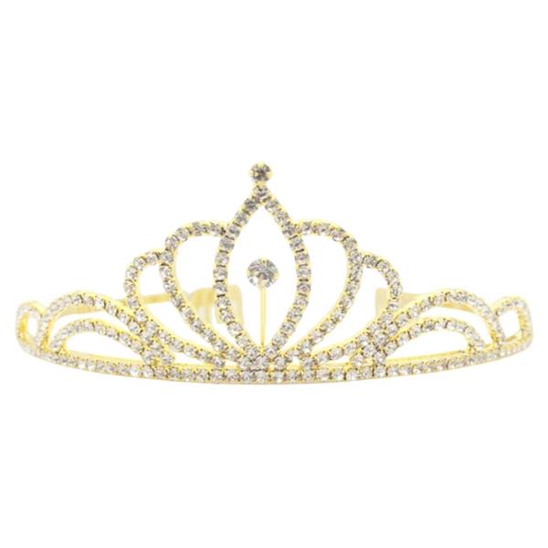 RHINESTONE CROWN TIARA