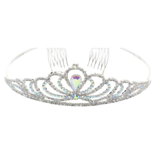 RHINESTONE CROWN TIARA