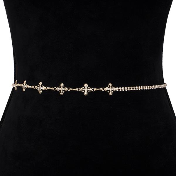 RHINESTONE STAR HOOK BELT