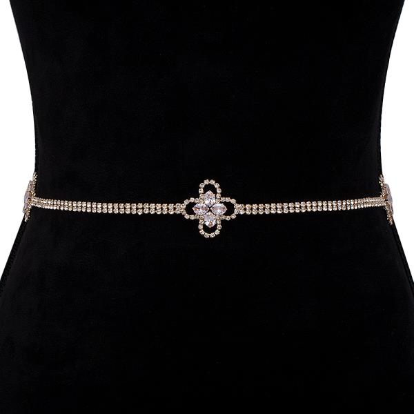 RHINESTONE FASHION HOOK BELT