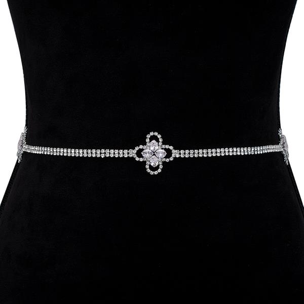 RHINESTONE FASHION HOOK BELT