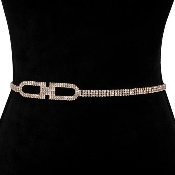 RHINESTONE FASHION HOOK BELT