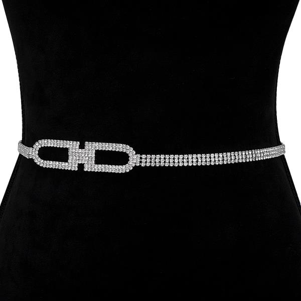 RHINESTONE FASHION HOOK BELT