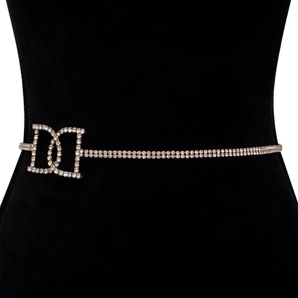 RHINESTONE FASHION HOOK BELT
