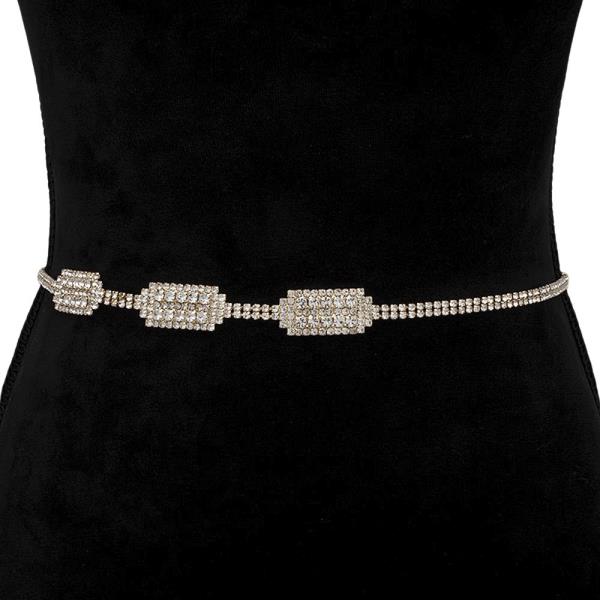 RHINESTONE FASHION HOOK BELT