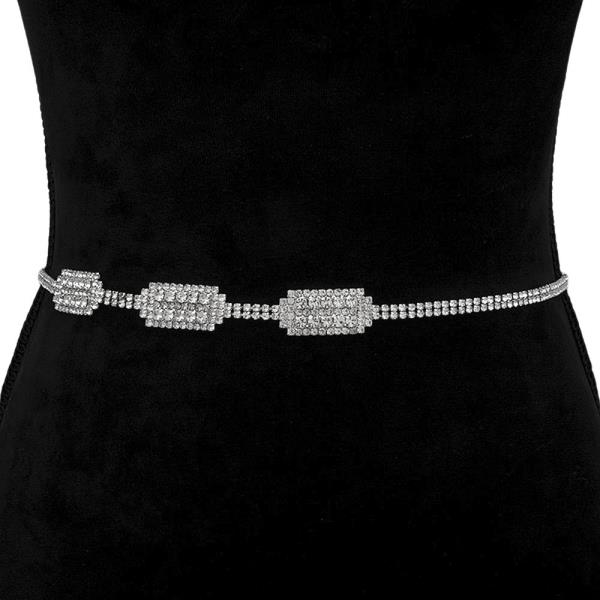 RHINESTONE FASHION HOOK BELT