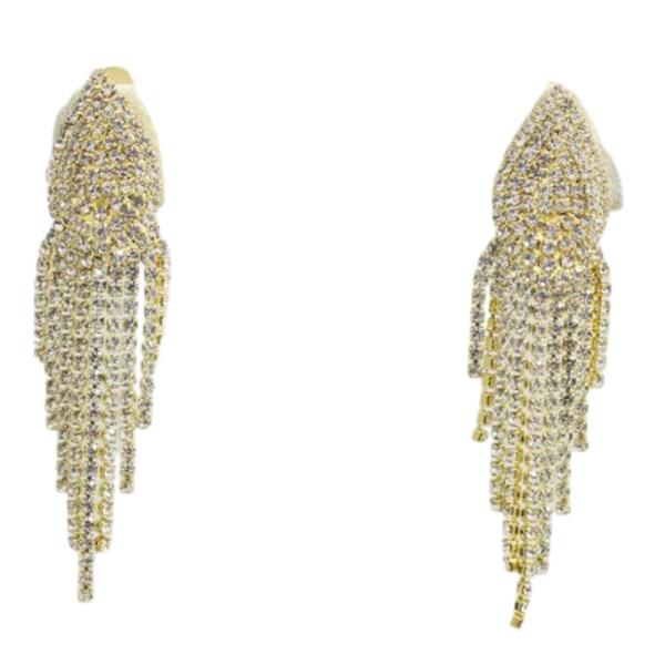 RHINESTONE DANGLE EARRING