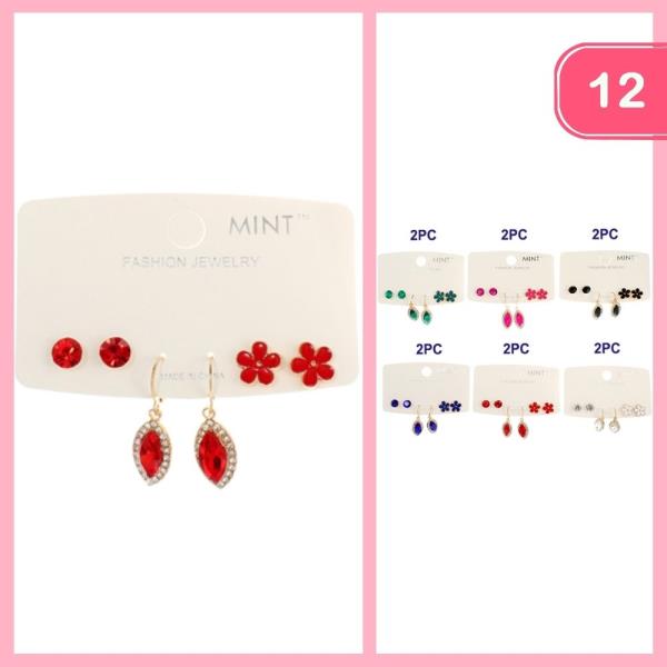 MIXED EARRING SET (12 UNITS)