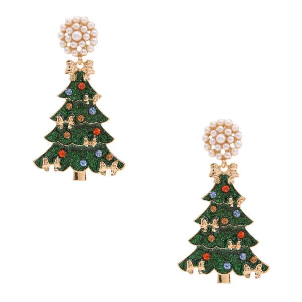 CHRISTMAS TREE EARRING