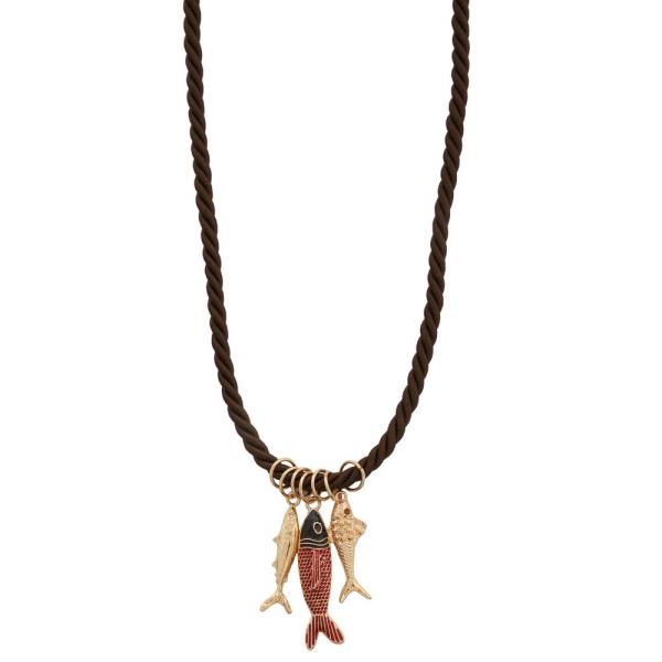 FISH CHARM ROPE NECKLACE