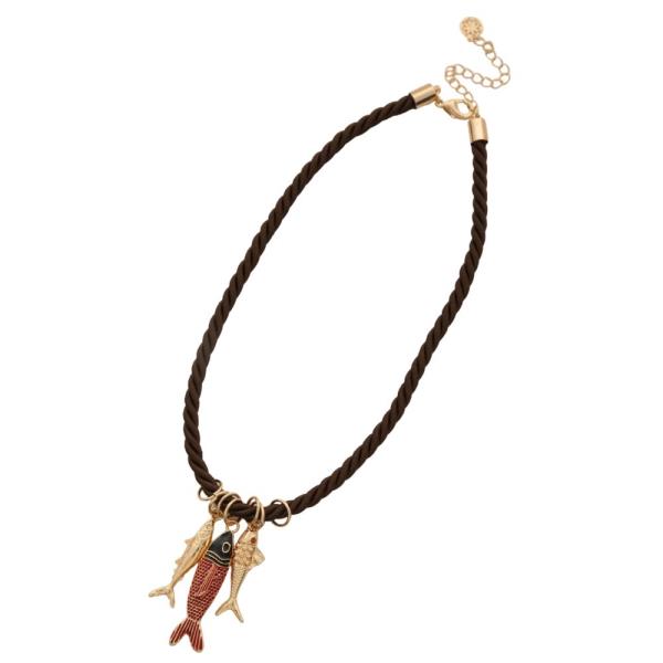 FISH CHARM ROPE NECKLACE