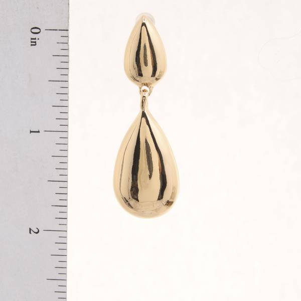 DOUBLE TEARDROP METAL DANGLE EARRING