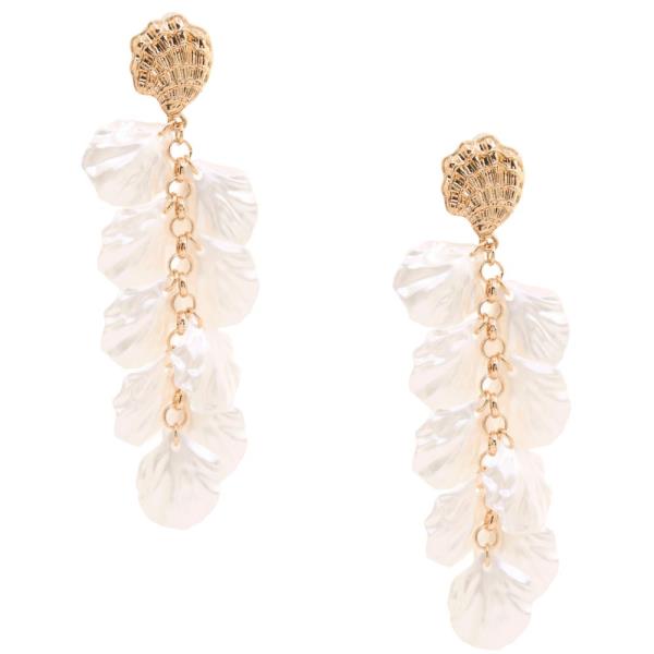 PETAL LINK DANGLE EARRING