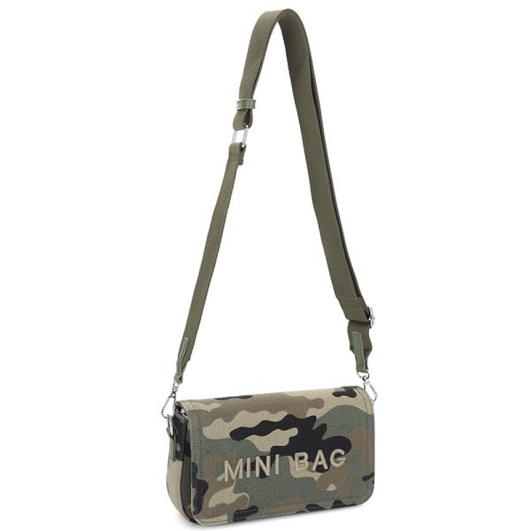 TEXTURE PRINTED MINI BAG CROSSBODY BAG