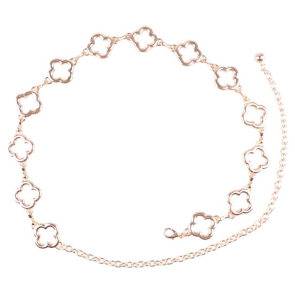 METAL CLOVER CHAIN BELT