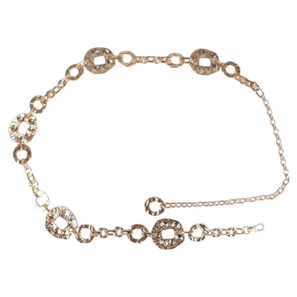 HAMMERED METAL CHAIN BELT