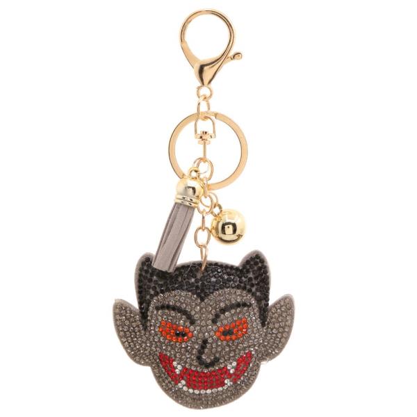 VAMPIRE HALLOWEEN RHINESTONE KEYCHAIN