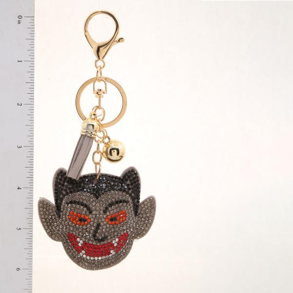VAMPIRE HALLOWEEN RHINESTONE KEYCHAIN