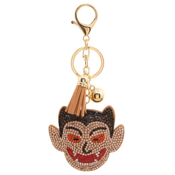 VAMPIRE HALLOWEEN RHINESTONE KEYCHAIN