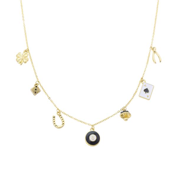 WESTERN MULTI CHARM NECKLACE