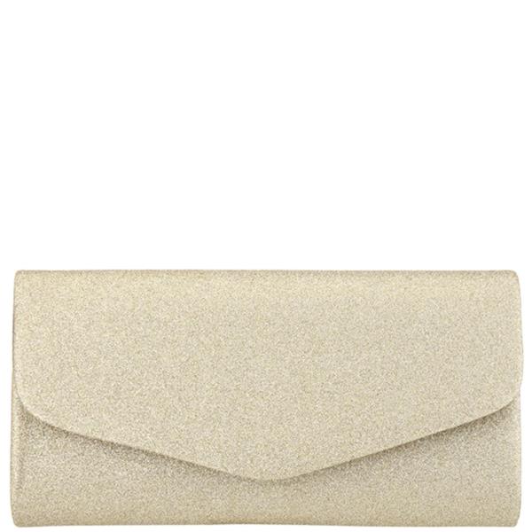 TEXTURED FLAP EVENING CLUTCH BAG