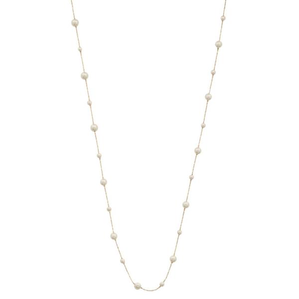 SODAJO PEARL BEAD GOLD DIPPED NECKLACE