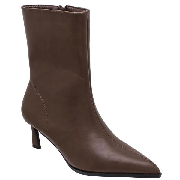 PLAIN SMOOTH MINI HEEL BOOTIE 12 PAIRS