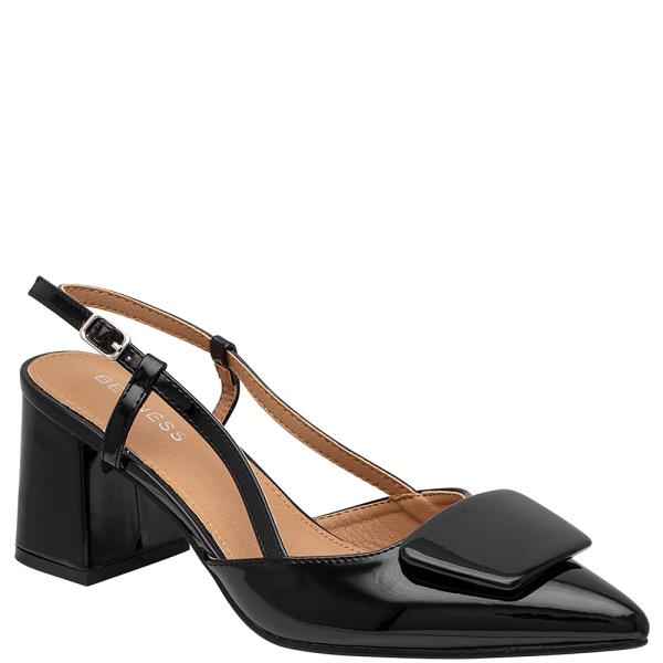 CHIC BUCKLE SLING BACK THICK HEEL 12 PAIRS
