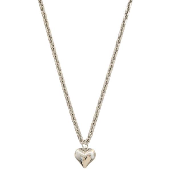 SODAJO PUFFY HEART PENDANT GOLD DIPPED NECKLACE