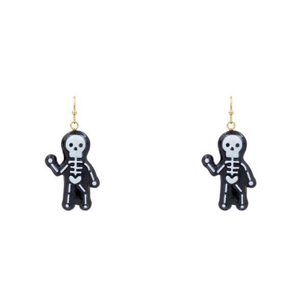 HALLOWEEN SKELETON DANGLE EARRING