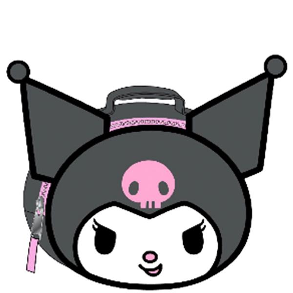 HELLO KITTY KUROMI HEAD SHAPED LUNCH BAG
