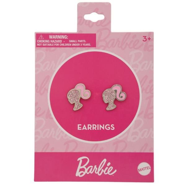 BARBIE HEAD SHAPED METAL EARRINGS