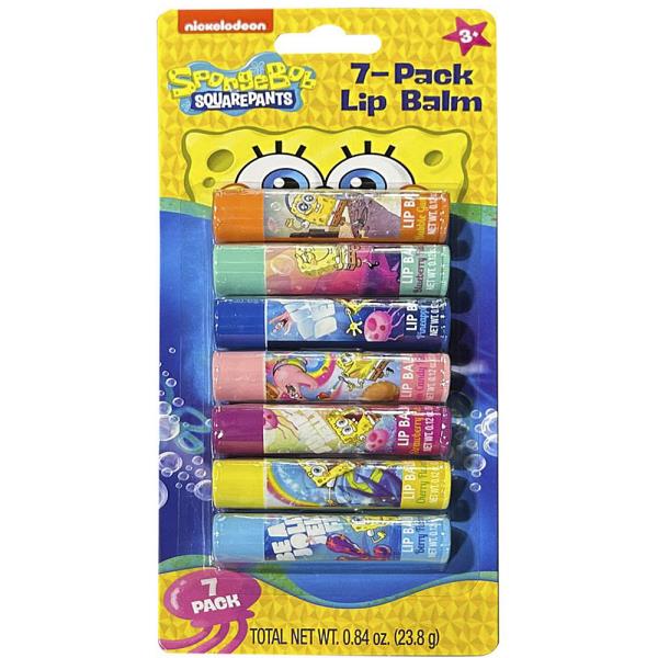 SPONGEBOB 7PC LIP BALM